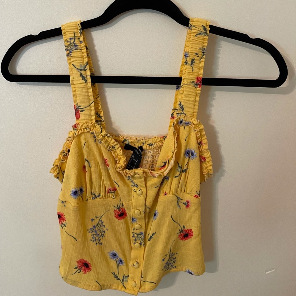 Yellow Floral Tank